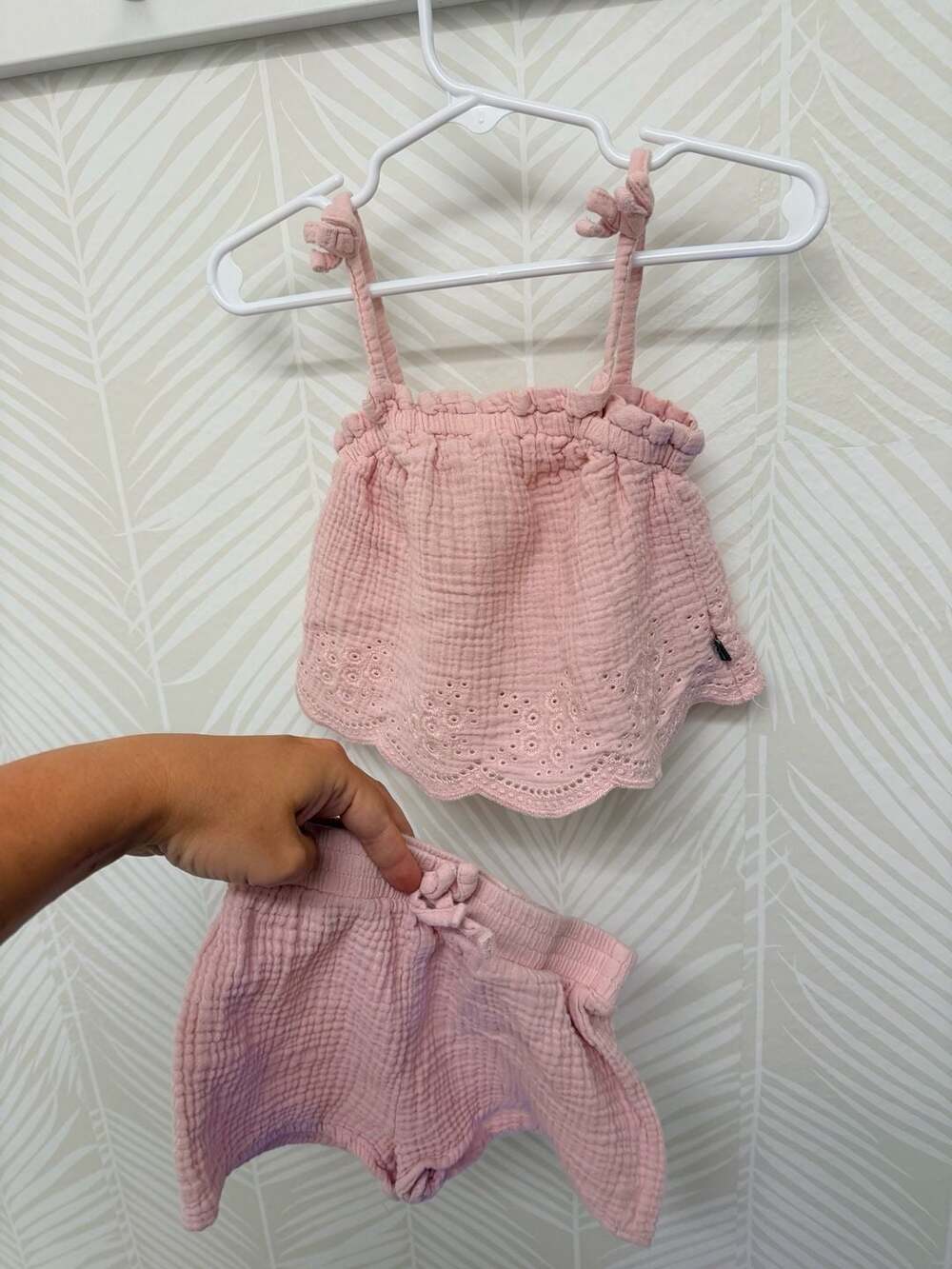 Modern Moments by Gerber Baby Girls 2-Piece Cotton Top and Short Set